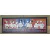Image 1 : Very Large Wood-Framed Embellished Giclee Canvas Artwork: Chefs, 120" x 42"