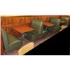 Image 1 : Qty 3 Square Tables w/ Booth Seating 229"x 30" (back wall NOT included)
