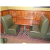 Image 2 : Qty 3 Square Tables w/ Booth Seating 229"x 30" (back wall NOT included)
