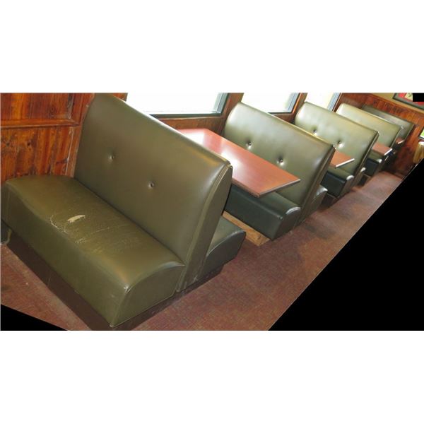 Booth Rectangular Table Qty 4 Rectangular Tables w/ Booth Seating 299