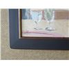 Image 2 : Wood-Framed Giclee Canvas Artwork, Restaurant Server 30" x 42"