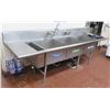Image 1 : Three-Basin Sink w/ 2 Drainboards 117"L