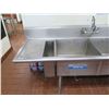 Image 2 : Three-Basin Sink w/ 2 Drainboards 117"L