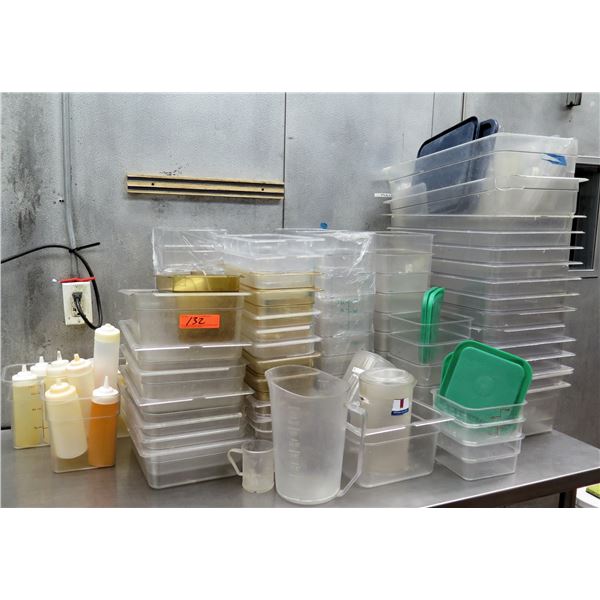 Multiple Plastic Food Storage Containers, Pitchers, Condiment ...