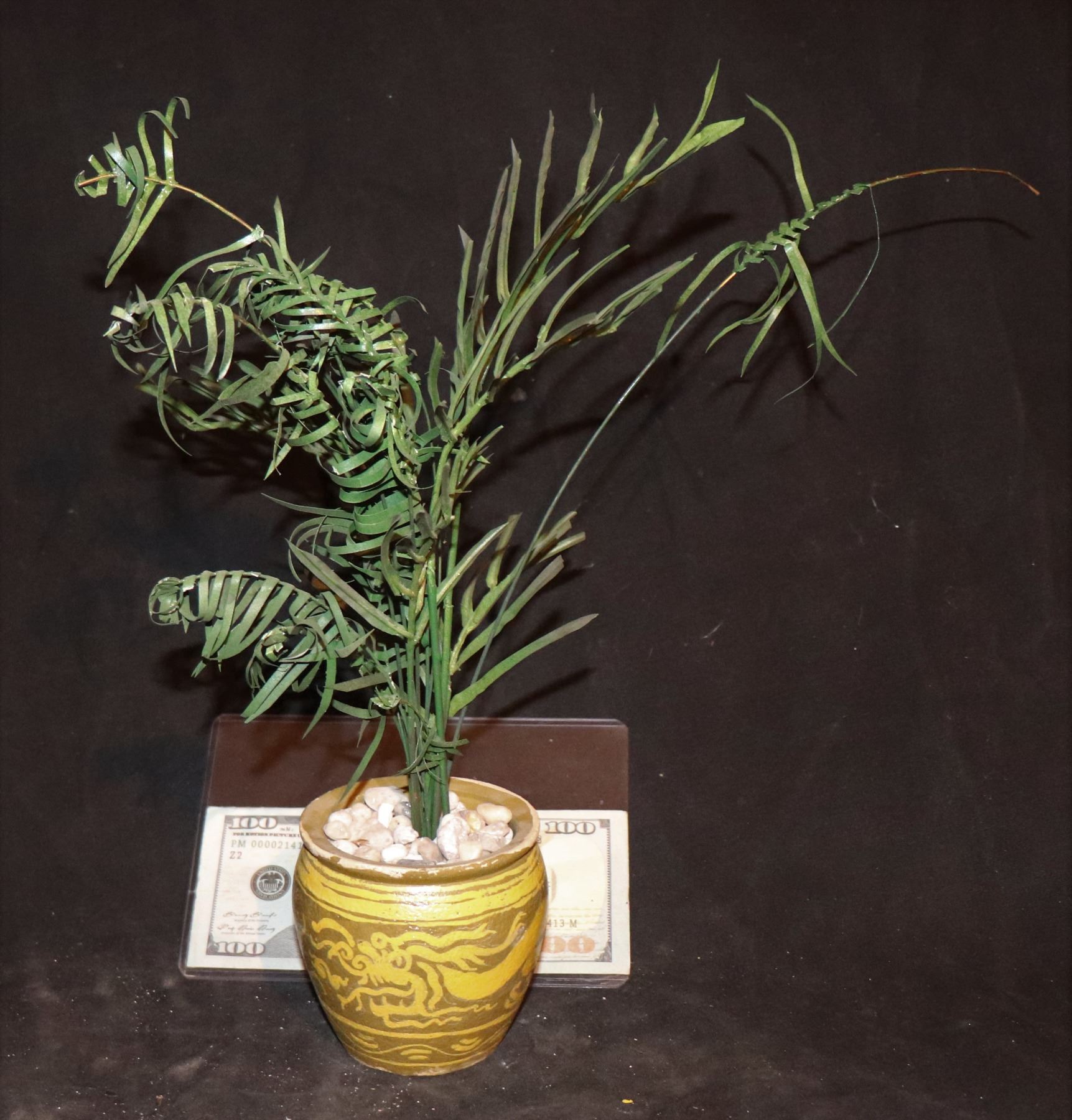 GODZILLA CONTROL ROOM PLANT IN POT MINIATURE SCREEN USED