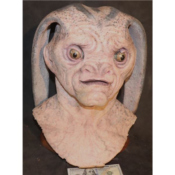 THE ORVILLE ALIEN FULL HEAD MASK WITH EYES AND FLAPS SCREEN MATCHED