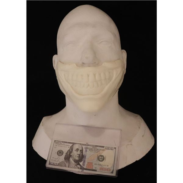 AMERICAN HORROR STORY FREAK SHOW TWISTY THE CLOWN CGI SCANNING HEAD WITH MASK MASTER