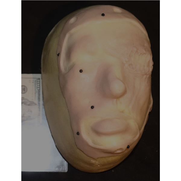 AMERICAN HORROR STORY ASYLUM SILICONE GOUGED OUT EYE FACIAL APPLIANCE ON FORM A