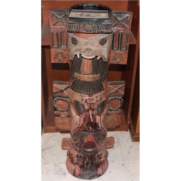 APOCALYPTO MAYAN PYRAMID TEMPLE TOP BLOODY TERRACOTTA TOTEM DOUBLE STACK SCREEN USED