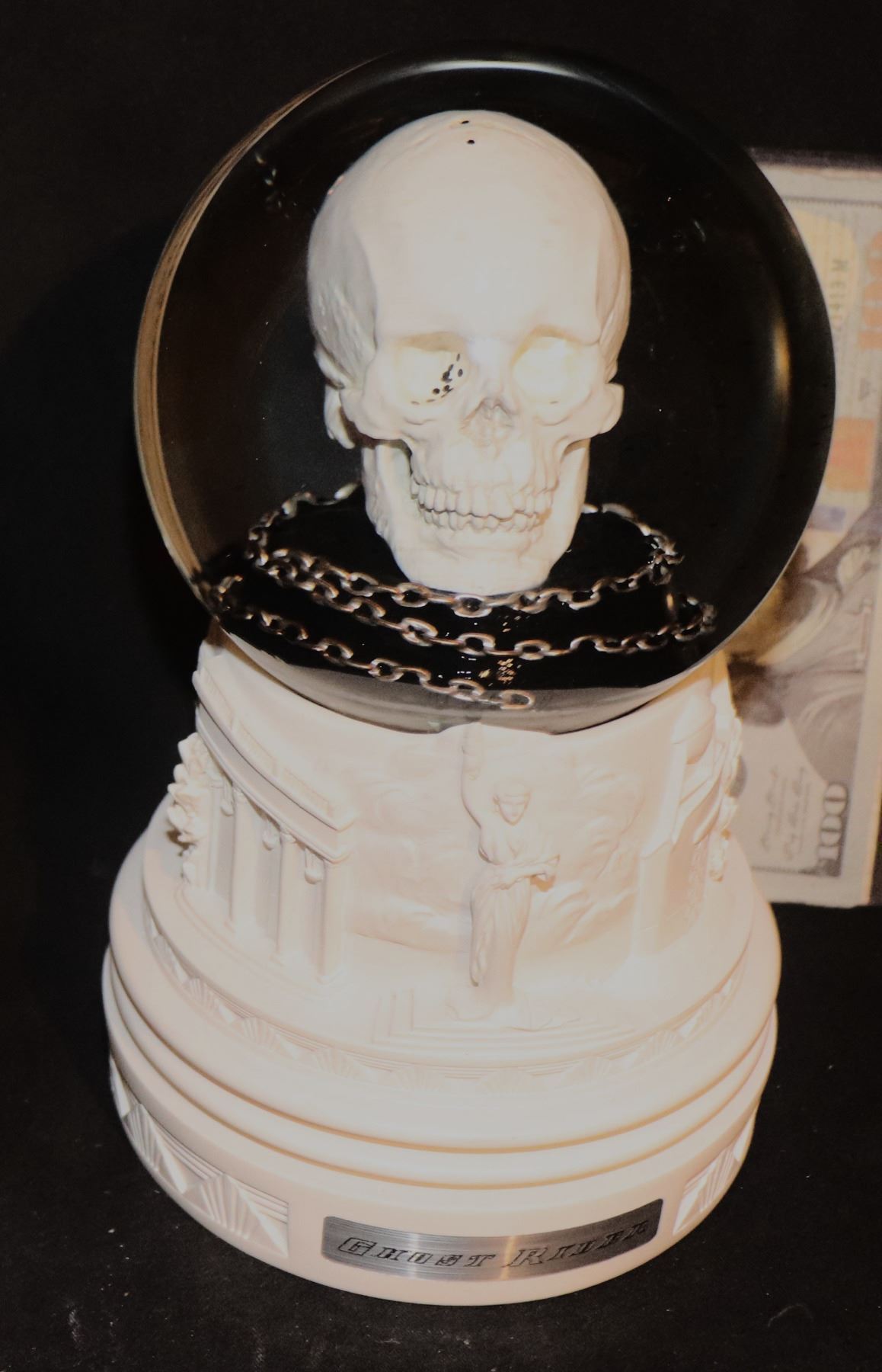 Ghost Rider Snow GHOST RIDER BLACK SNOW GLOBE PRODUCER GIFT SUPER HERO