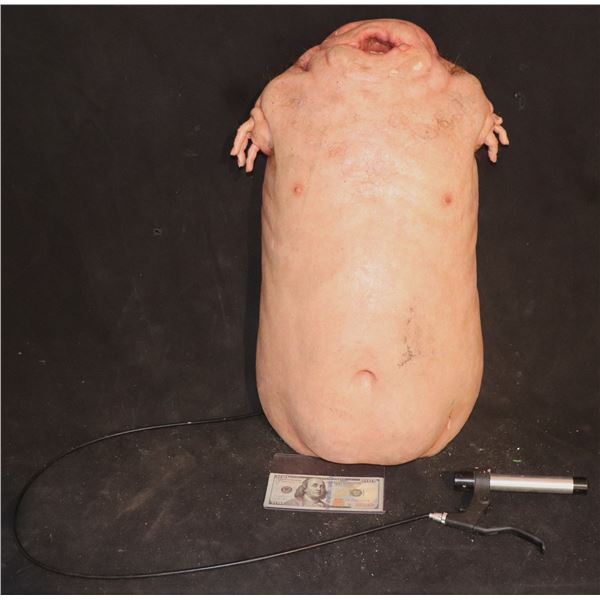 HEADLESS ARMLESS MUTANT TORSO CABLE PUPPET WITH MOUTH AND FINGERS