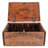 Image 1 : 1917 BEVO Anheuser Busch Wooden Crate & Bottles