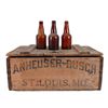 Image 2 : 1917 BEVO Anheuser Busch Wooden Crate & Bottles