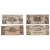 Image 1 : (4)1861 Confederate Civil War Currency Notes
