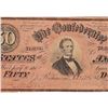 Image 3 : Confederate $50 Civil War Currency Note