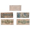 Image 2 : Collection of 5 Louisiana Civil War Currency Notes