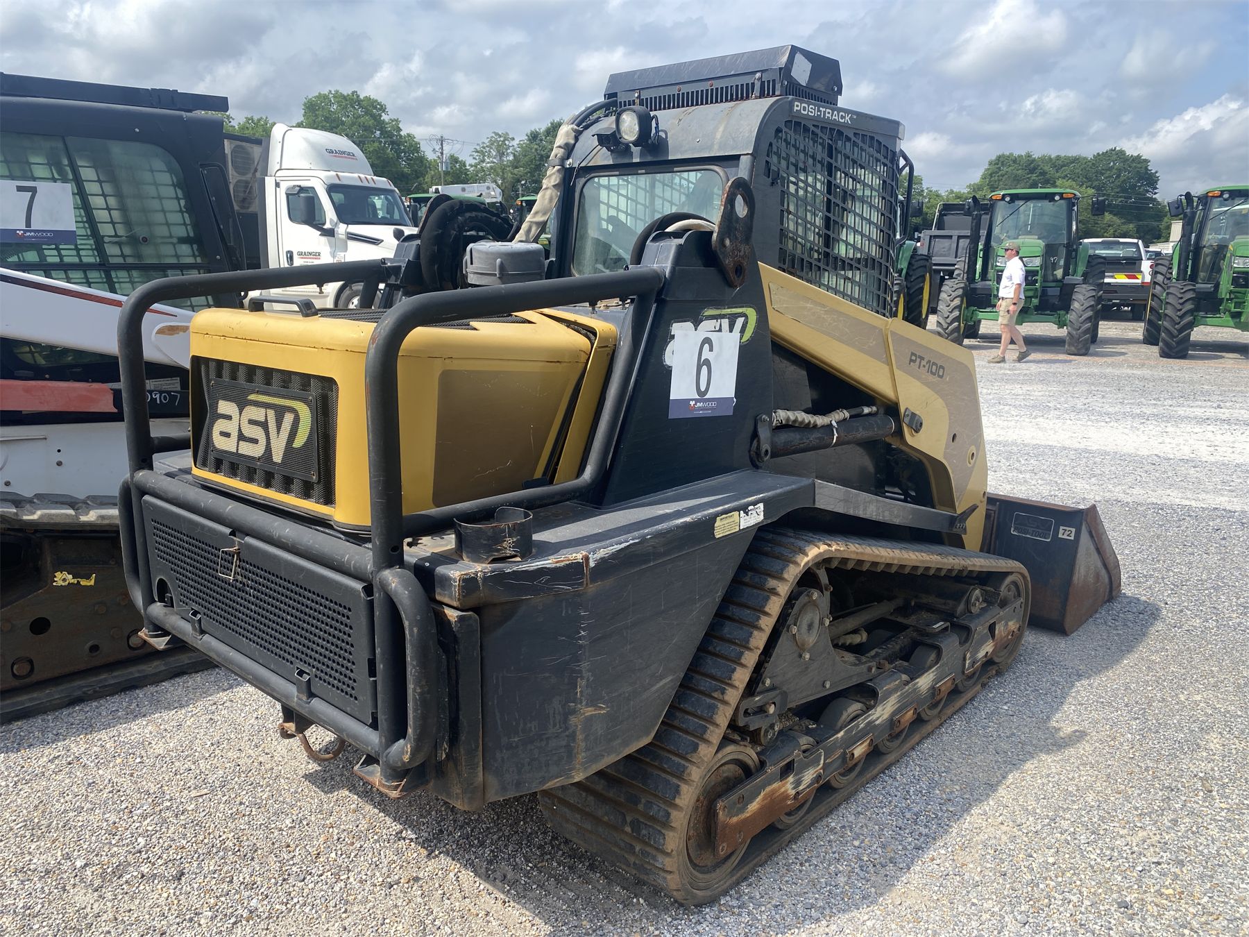 Asv Pt50 Rear Ripper 2008 ASV PT-100 Skid Steer Loader - Crawler - J.M. Wood Auction Company ...