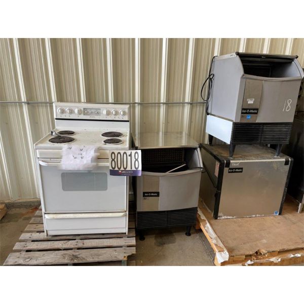 ICE MACHINES, REFRIDGERATORS, OVEN