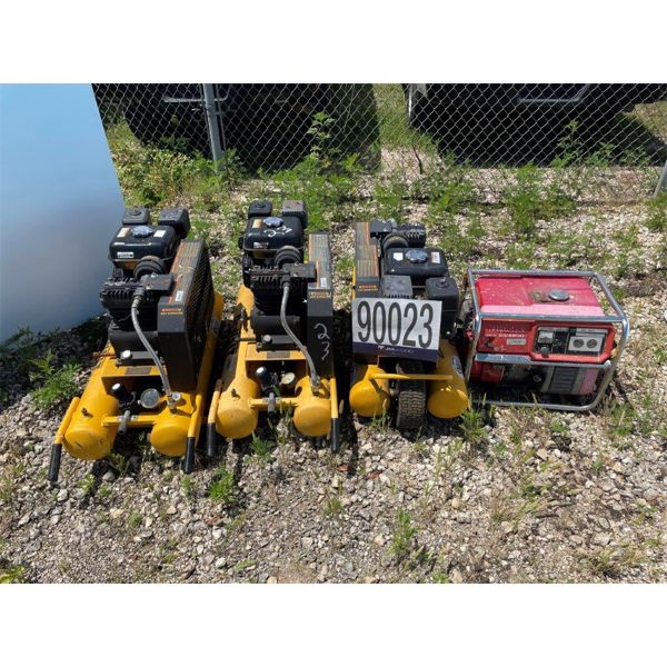 HONDA GENERATOR & (3) AIR COMPRESSORS