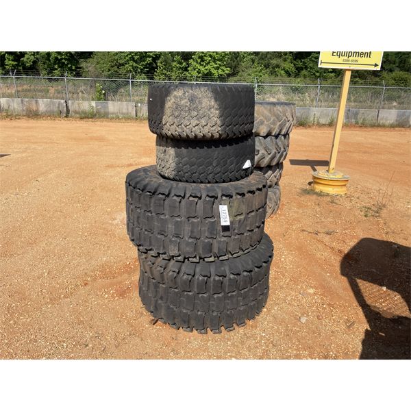 (4) KUBOTA TRACTOR TIRES W/ 6-LUG RIMS