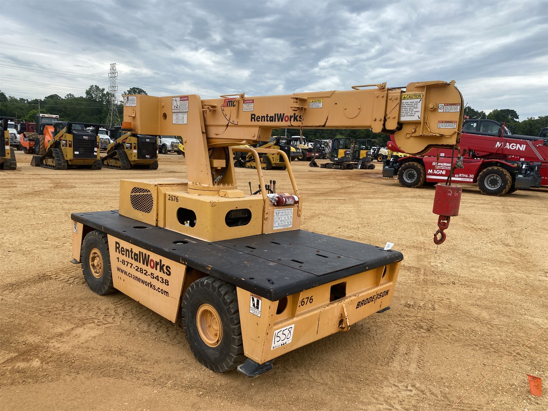 2002 BRODERSON IC-35-2C Yard / Carry Deck Crane - J.M. Wood Auction ...
