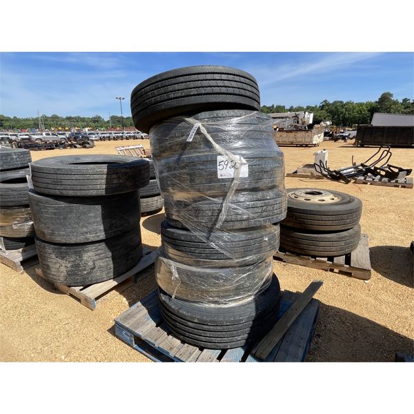 (7) 255/75R22.5 TIRES