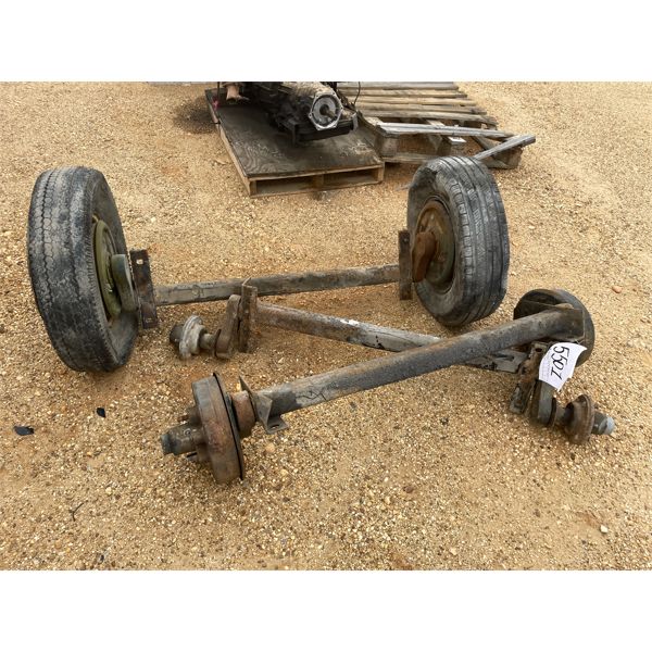 (3) TRAILER AXLES