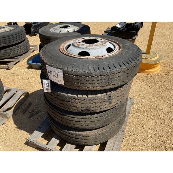 (4) 8.25-20 TIRES W/ RIMS