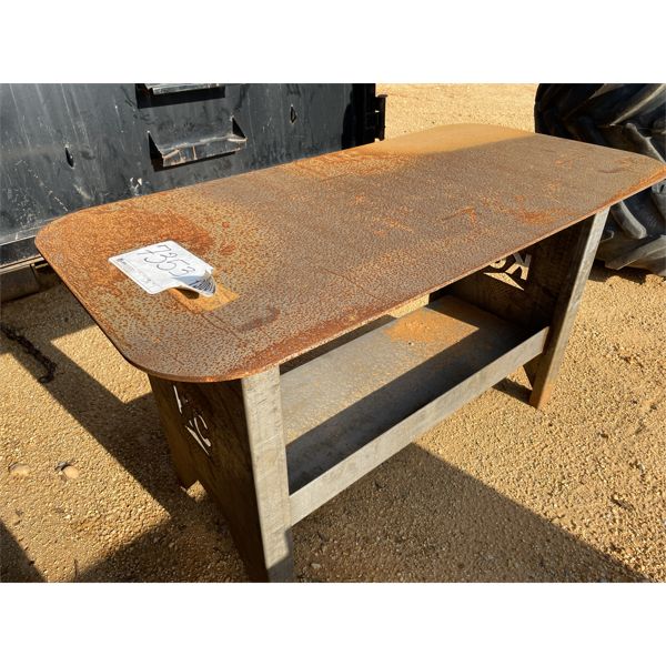57" x 29" STEEL TABLE