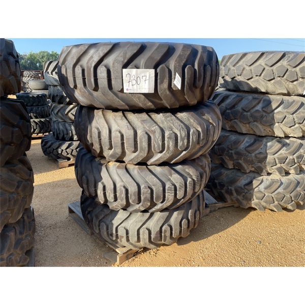 (4) 15.5-25 TIRES W/ RIMS