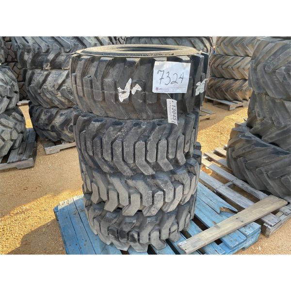 (4) 12x16.5 TIRES & (3) RIMS