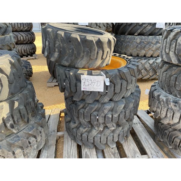 (3) 33X12-20 TIRES W/ RIMS & (1) 10-16.5 TIRE