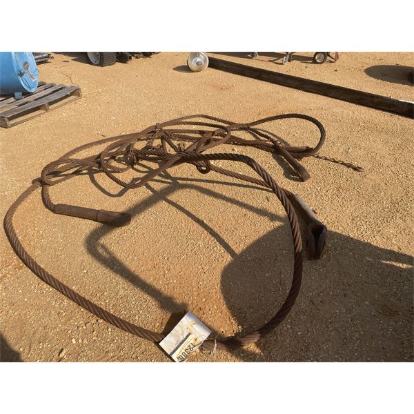 (2) WIRE ROPE SLINGS