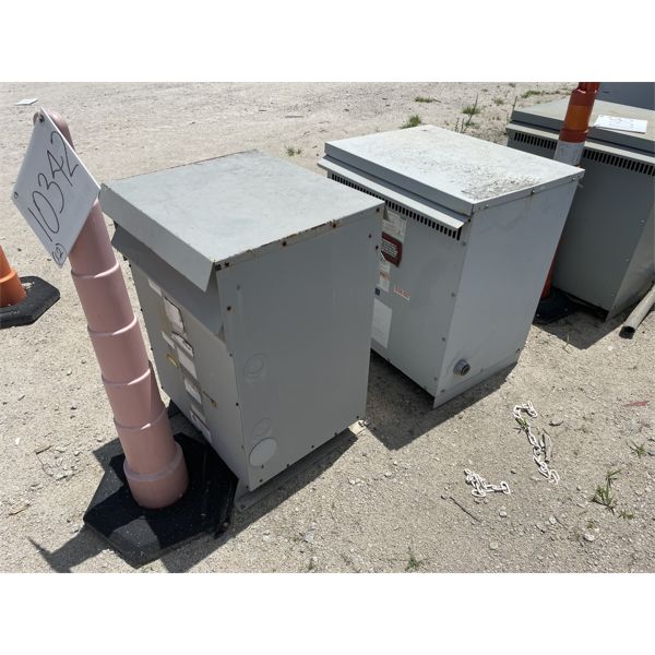 (2) 480 VOLT TRANSFORMERS