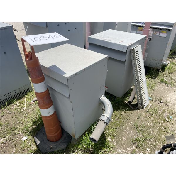 (2) 480 VOLT TRANSFORMERS