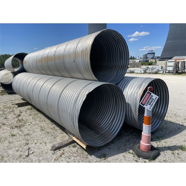 (3) 48" CORRUGATED PIPE