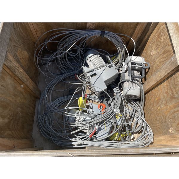 (3) MINIFOR TR50 WIRE ROPE HOISTS