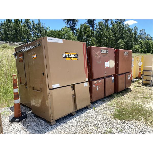 (6) KNAACK/JOBOX JOBSITE STORAGE CABINETS