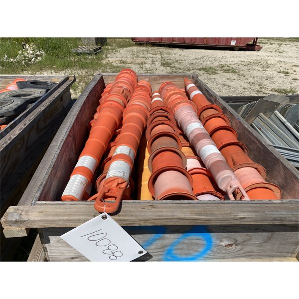 (70) SAFETY CONES W/ BASES