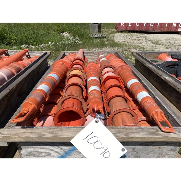 (70) SAFETY CONES W/ BASES