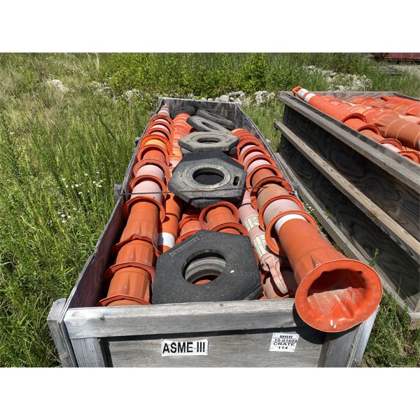 (100) SAFETY CONES W/ BASES