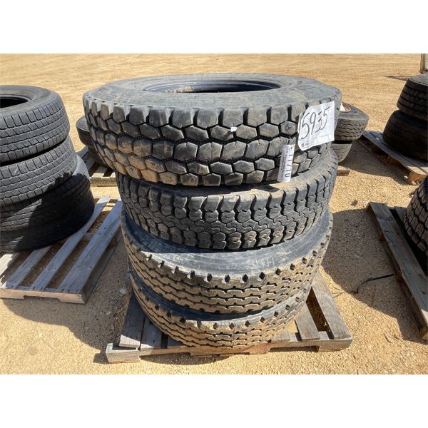 (4) 12R22.5 TIRES