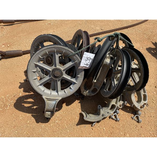 (10) SHERMAN & REILLY 22" x 3-1/8" PULLEY