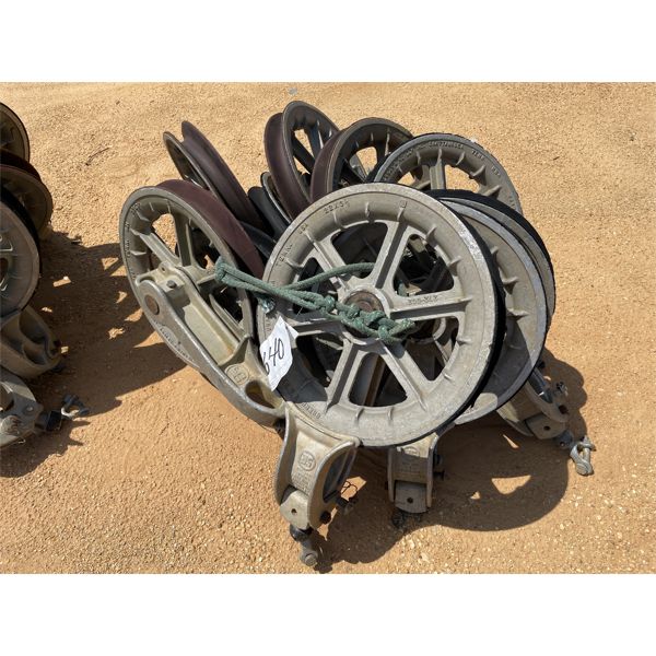 (10) SHERMAN & REILLY 22" x 3-1/8" PULLEY
