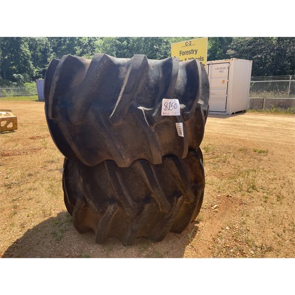 (2) 67x34.00-25 SKIDDER TIRES W/ RIMS