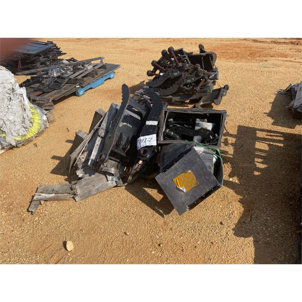 (2) AUGER MOTORS, HYD CYLINDERS & HYD QUICK CONNECT PARTS, PINS