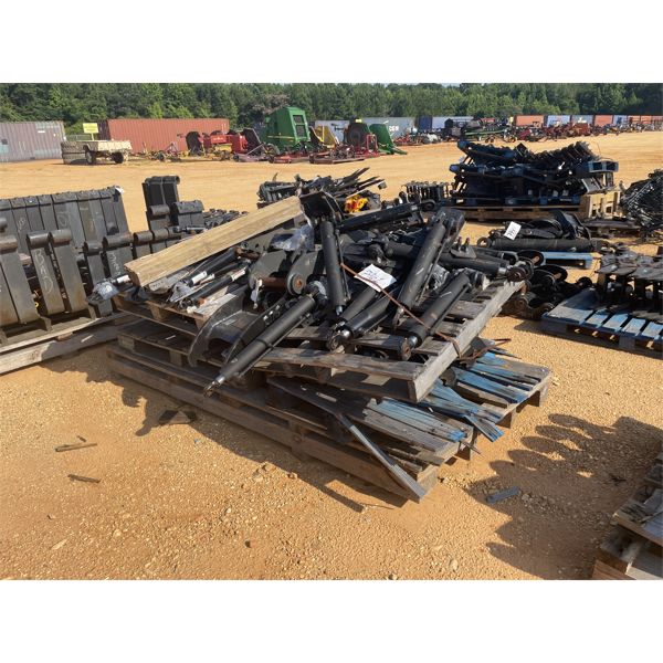 (15) 12" VARIOUS TAG THUMBS & (10) VARIOUS HYD CYLINDERS