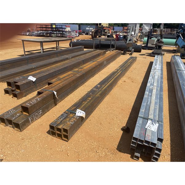 (6) 4" SQUARE TUBING