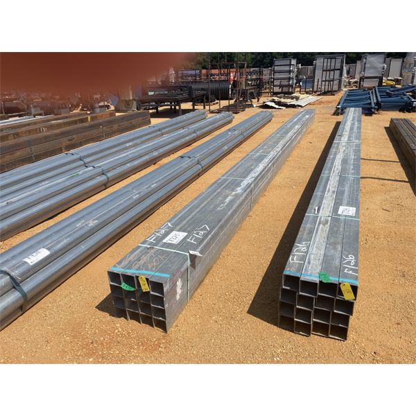 (16) 4" SQUARE TUBING