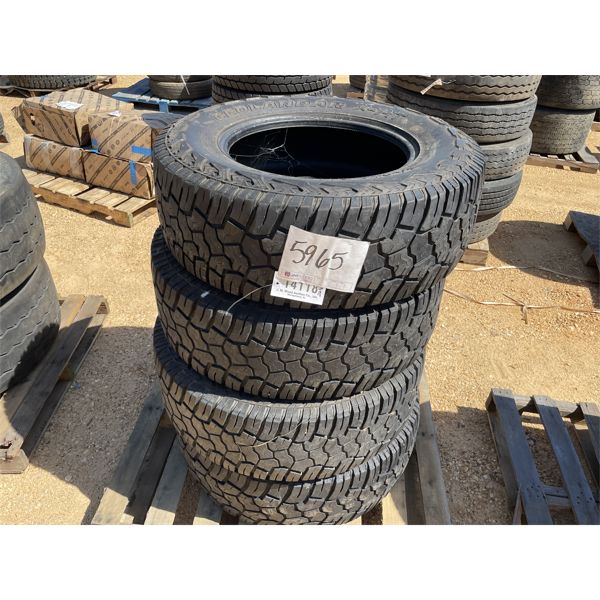 (4) 37x12.50R20 TIRES